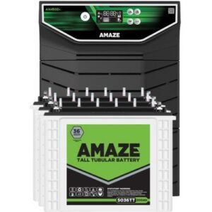 Amaze AN4500+ Inverter with 3 x Amaze 5036TT 200AH Tall Tubular Battery