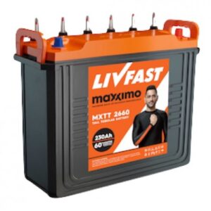 LivFast Maxximo MXTT 2342 – 200AH Tall Tubular Battery