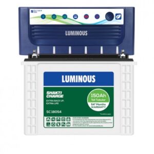 Luminous EcoVolt NEO 1050 Inverter with Luminous Shakti Charge SC18054 150AH Tall Tubular Battery