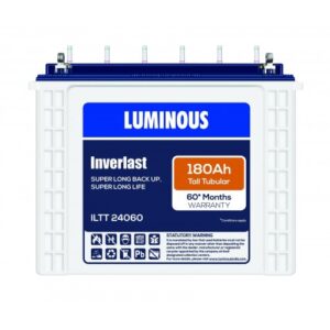 Luminous Inverlast ILTT24060 – 180AH Tall Tubular Battery