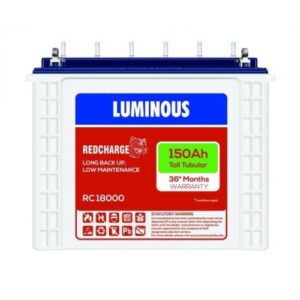 Luminous Red Charge RC18000 – 150AH Tall Tubular Battery