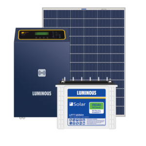 Luminous Solar Combo 2KW and 200Wp x 8 Nos with 150AH x 4 Nos